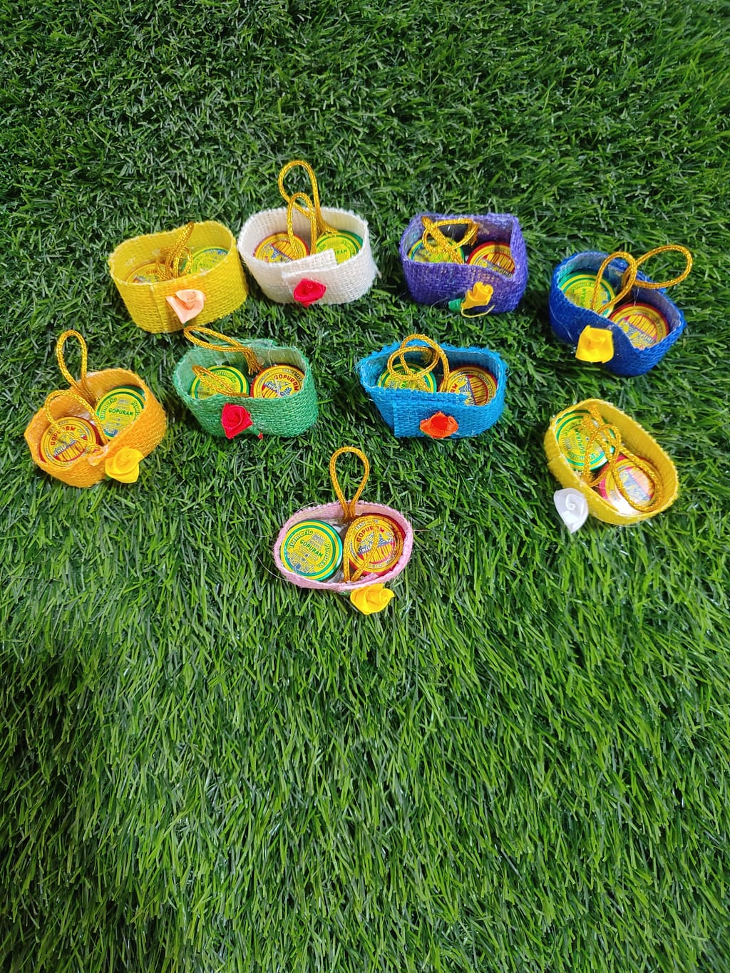 Basket haldhi kumkum  10 pieces
